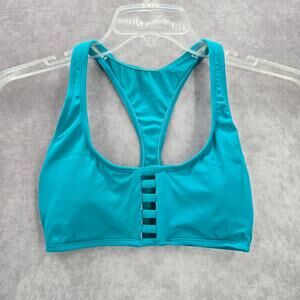 Urban Sea Green Cutout Racerback Padded Swimwear Bikini Sports Bra S Small